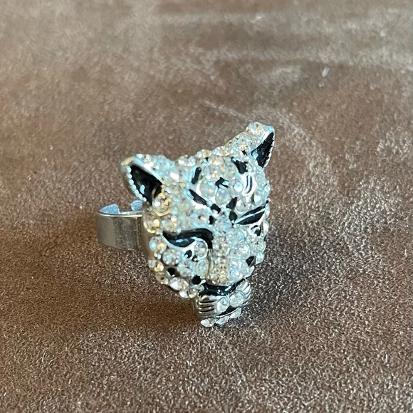 NWT Tiger Stainless Steel Adjustable Ring - Picture 2 of 8